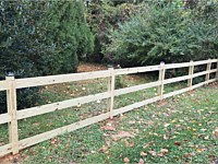 <b>Pressure Treated 3 Rail Ranch Rail Fence with Mesh 2</b>